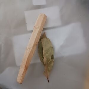 Cleansing one palo santo and safety leaf